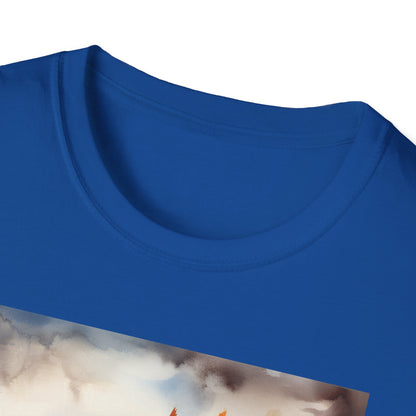 Autumn Scarecrow T-Shirt - Cozy Fall Tee, Pumpkin Patch Shirt, Halloween Apparel, Harvest Festival Gear, Unisex Seasonal Top