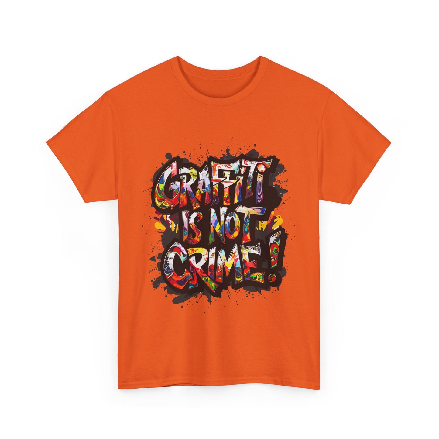 Craft is Not a Crime Unisex Heavy Cotton Tee, Graffiti Art Shirt, Streetwear, Gift for Artists, Art Lover's Top, Trendy Graphic Tee