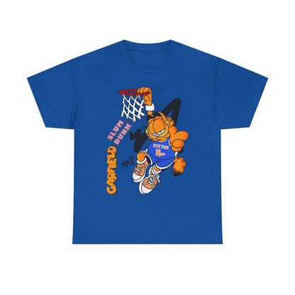 Garfield Basketball Unisex Heavy Cotton Tee - Fun Streetwear for Cat Lovers
