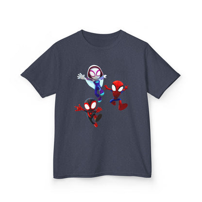 Kids Superhero Adventure Tee, Kids Birthday Gift, Fun Playwear, Spiderman Costume Shirt, Cartoon Character T-Shirt, Summer Outfit