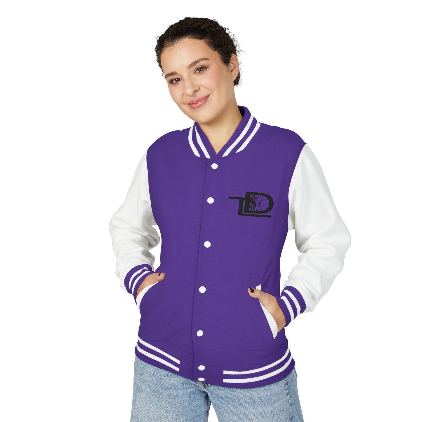 Trendy Unisex Heavyweight Letterman Jacket with Art Design