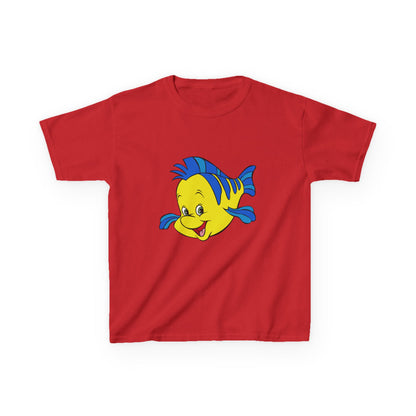 Kids Cartoon Fish Tee - Fun Summer T-Shirt, Gift for Birthday, Beach Day, Family Outings, Vacation Wear