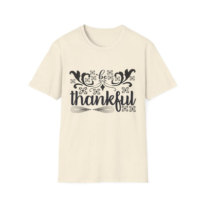 Thankful Unisex Softstyle T-Shirt - Fall Fashion, Thanksgiving Gift, Casual Wear, Gratitude Tees, Everyday Comfort