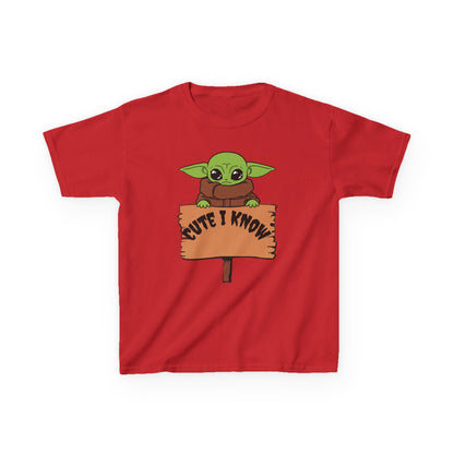 Cute Baby Alien Kids Tee - "Cute I Know" Design for Trendy Kids