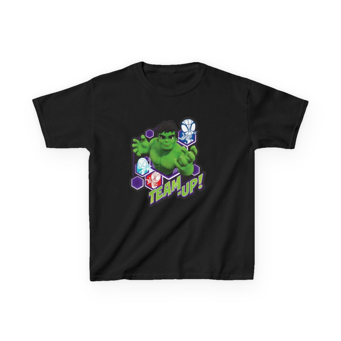 Hulk Team Up Kids Tee, Superhero Shirt, Fun Cotton Tee, Birthday Gift, Team Up T-Shirt, Kids Party Apparel
