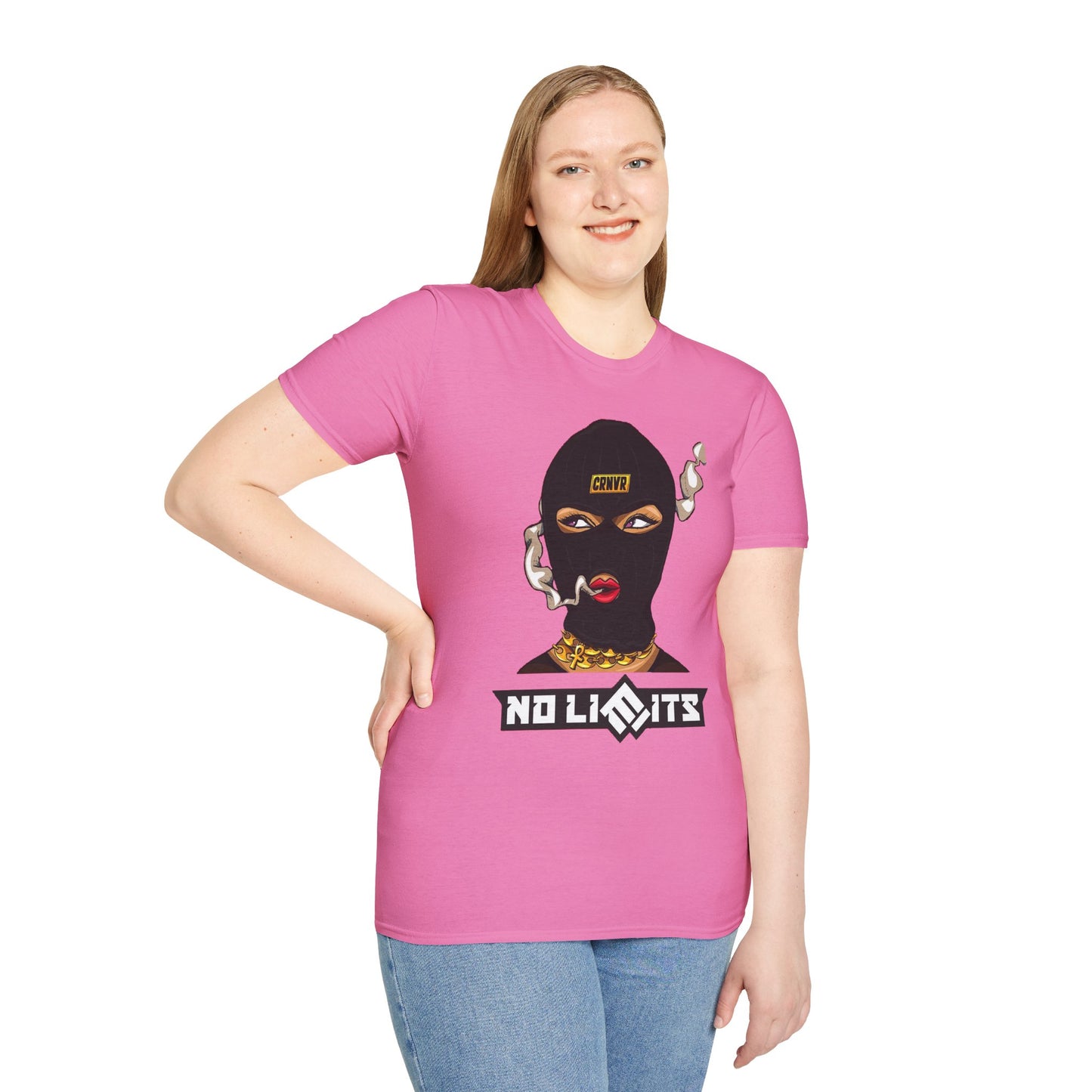Unisex Softstyle T-Shirt - No Limits Graphic Tee for Bold Individuals