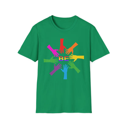 Rainbow Hands Unisex T-Shirt | Be Yourself, Inclusive Apparel, Pride Clothing, Gift for Friends, LGBTQ+ Pride