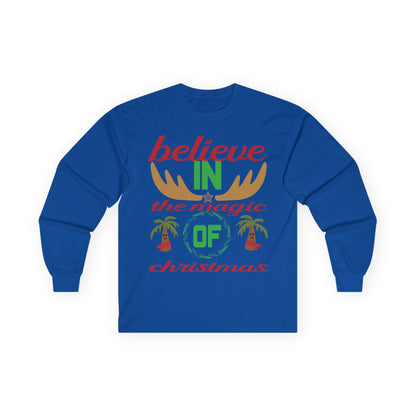 Believe in the Magic of Christmas Long Sleeve Tee, Holiday Apparel, Unisex Christmas Shirt, Festive Holiday Gift, Winter Clothing, [...]