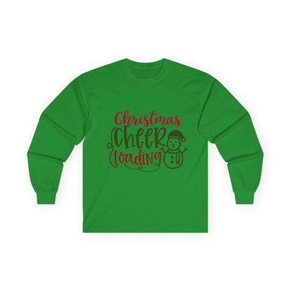 Christmas Cheer Long Sleeve Tee, Holiday Apparel, Unisex Cotton Tee, Winter Shirt, Festive Gift, Cozy Holiday Wear