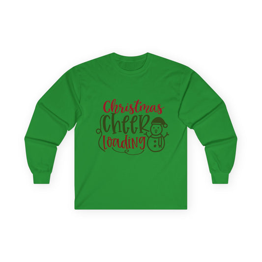 Christmas Cheer Long Sleeve Tee, Holiday Apparel, Unisex Cotton Tee, Winter Shirt, Festive Gift, Cozy Holiday Wear