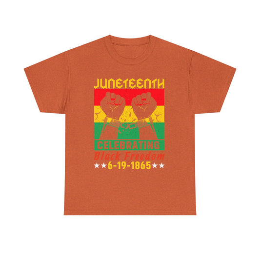 Juneteenth Celebration Tee, Unisex Cotton Shirt, Black Freedom T-Shirt, 6-19-1865 Heritage Top, Summer Festival Apparel, History Shirt