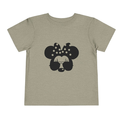 Cute Toddler Tee with Sunglasses Minnie Design, Kids Fashion, Summer Outfit, Birthday Gift, Playdate Shirt