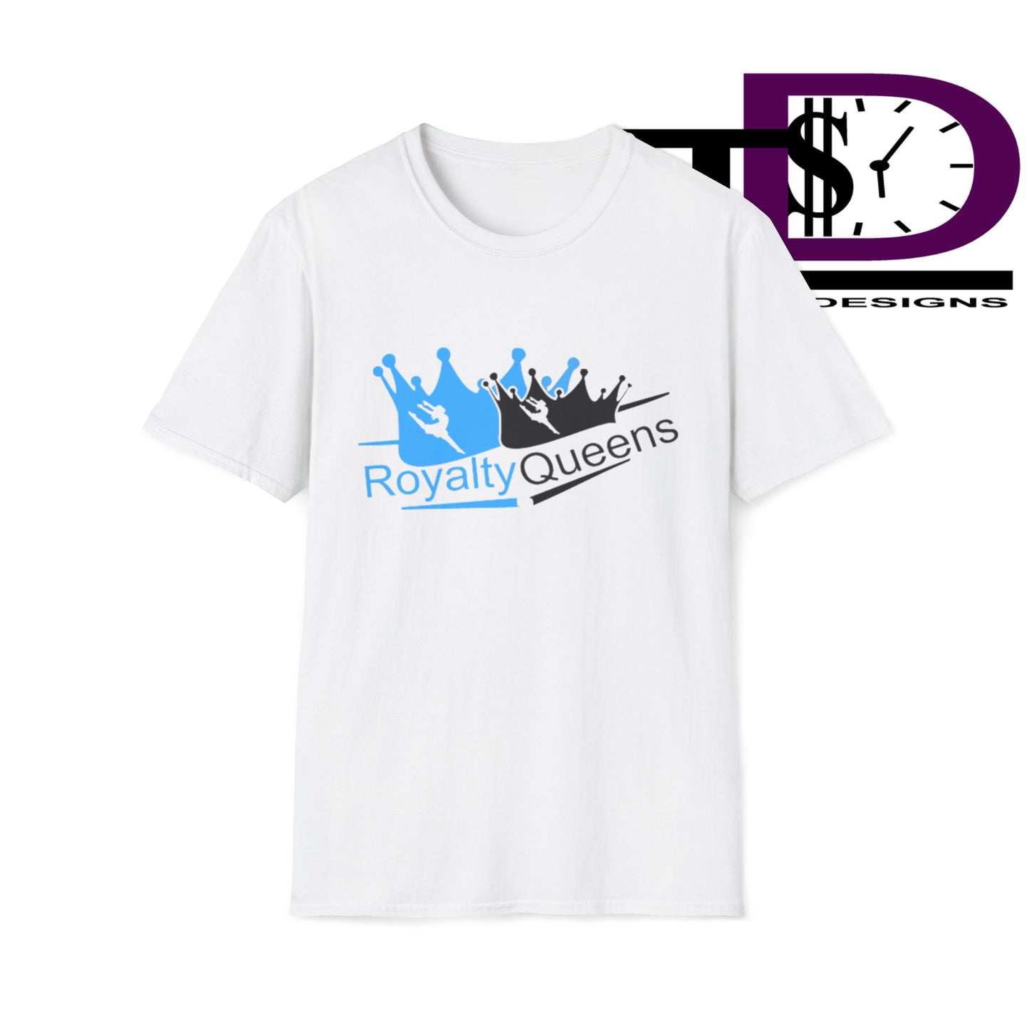 Royalty Queens Unisex Softstyle T-Shirt, Casual Tee, Gift for Queens, Birthday Shirt, Empowerment Apparel, Everyday Wear