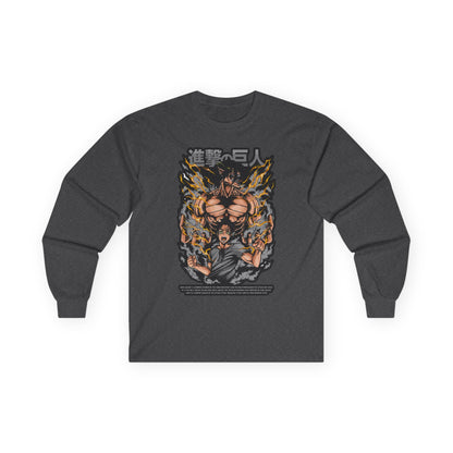 Attack on Titan Anime Long Sleeve Tee — Eren Titan Graphic Shirt