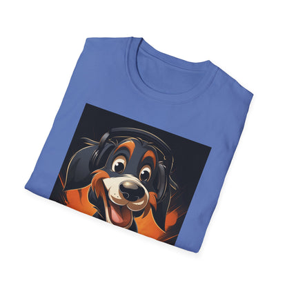 Happy Dog Graphic Unisex Softstyle T-Shirt - Perfect for Dog Lovers