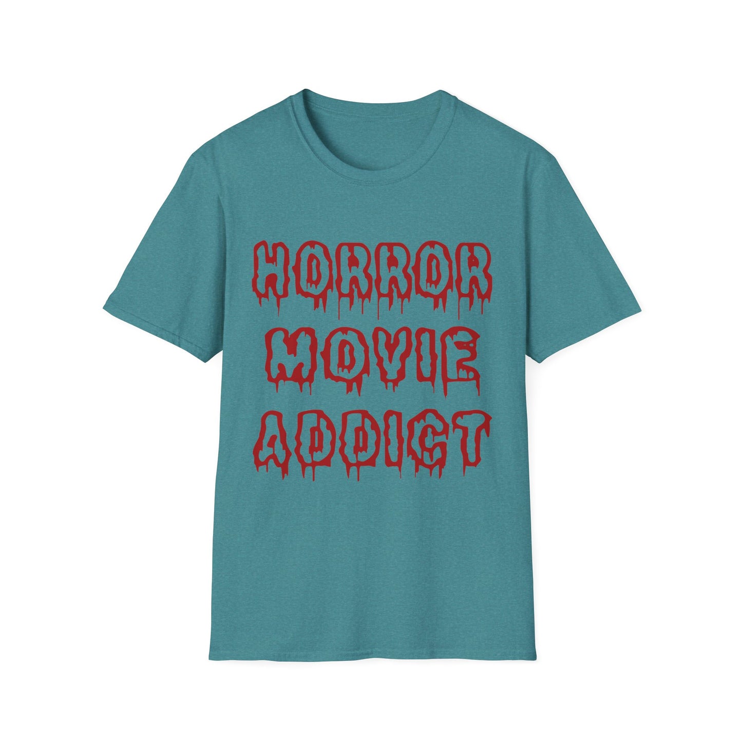 Unisex Horror Movie Addict T-Shirt – Perfect for Halloween, Movie Nights, Gifts for Cinephiles, Casual Wear, Comfortable Style