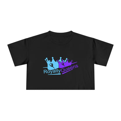 Royalty Queens Women's Crop Tee - Cute Summer Top, Inspirational Shirt, Gift for Her, Birthday Present, Casual Outfit