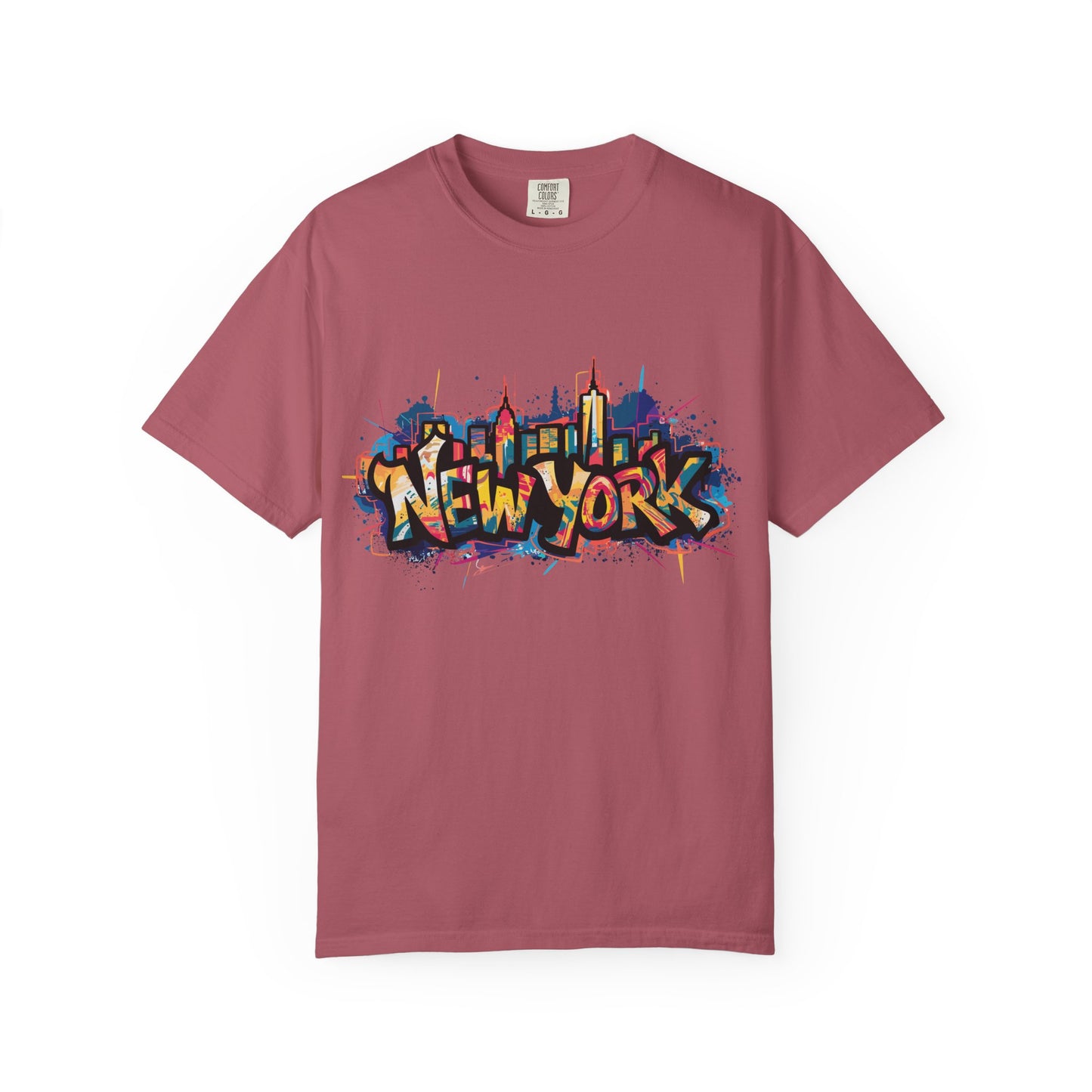 Colorful New York Graffiti T-Shirt, Streetwear Tee, City Vibe Shirt, Travel Souvenir Gift, Urban Fashion, Summer Outfit