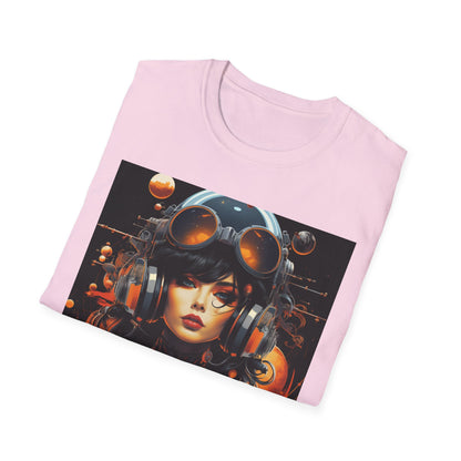 Bold Graphic Unisex T-Shirt - Retro Space Girl Design