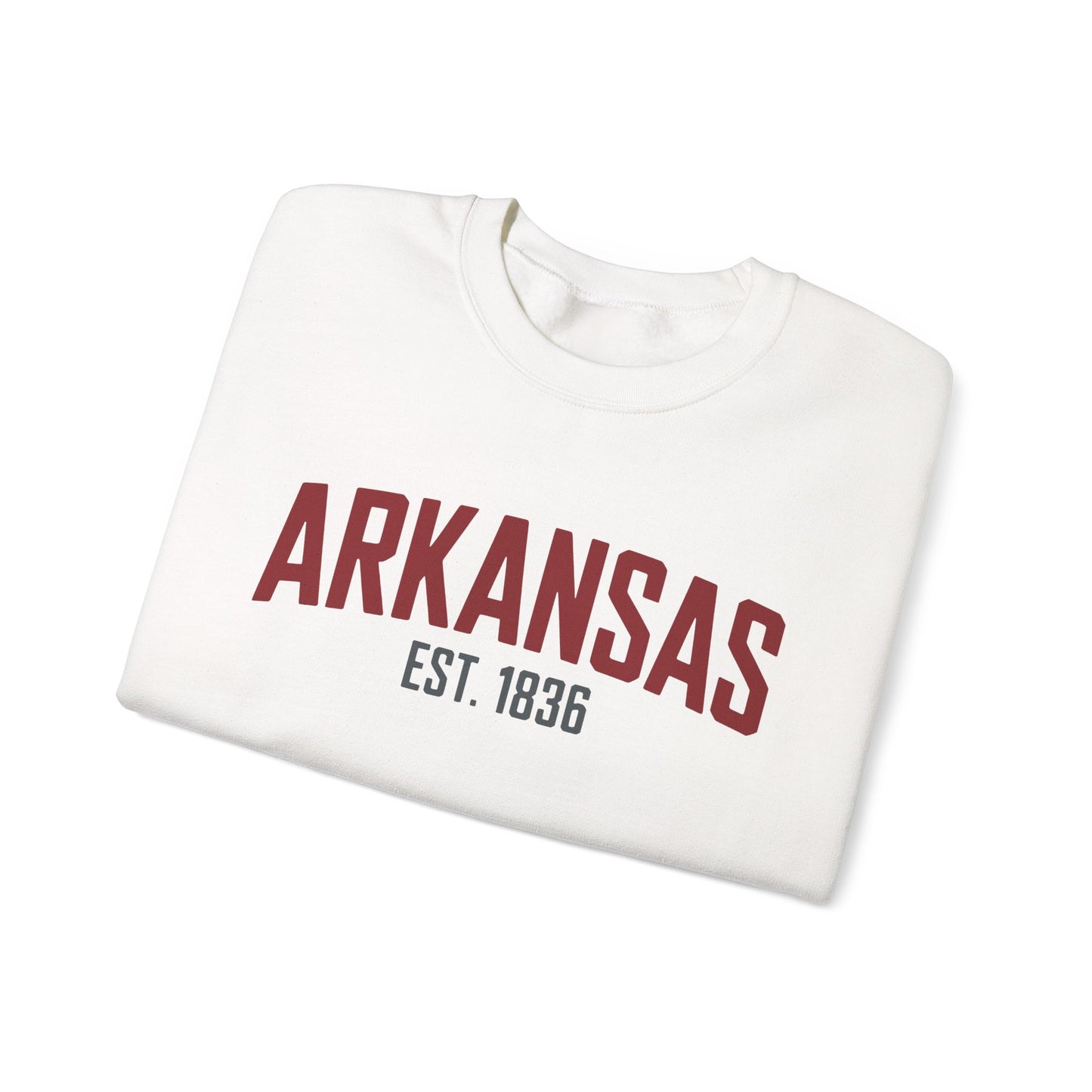 Arkansas Established 1836 Crewneck Sweatshirt
