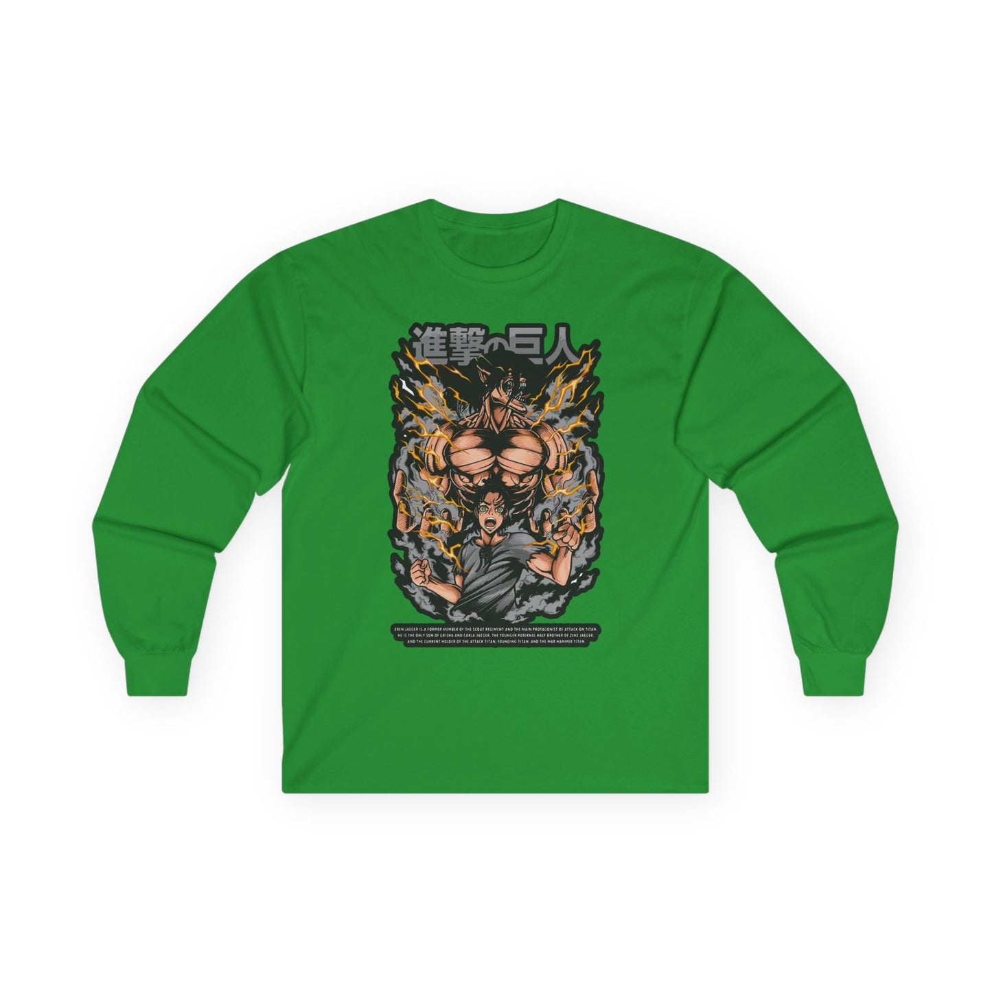 Attack on Titan Anime Long Sleeve Tee — Eren Titan Graphic Shirt