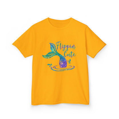 Flippin Cute Kids Tee - Colorful Whale Design for Fun-loving Children