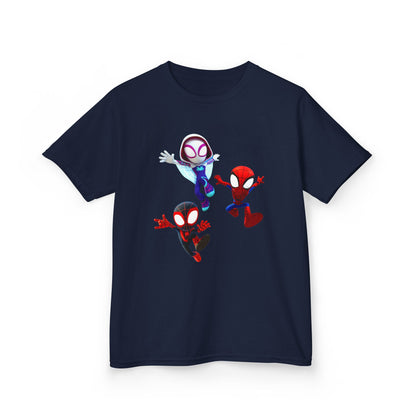 Kids Superhero Adventure Tee, Kids Birthday Gift, Fun Playwear, Spiderman Costume Shirt, Cartoon Character T-Shirt, Summer Outfit