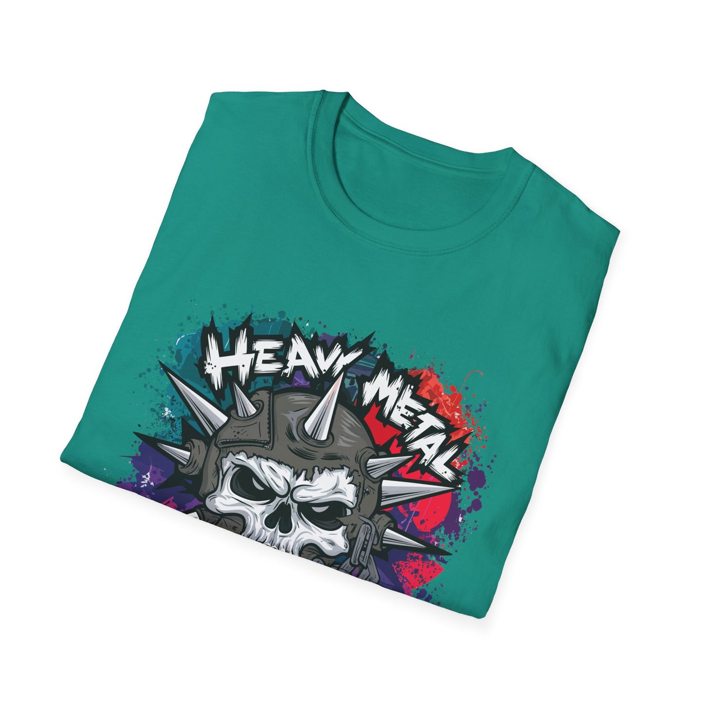 Heavy Metal Kingz Unisex Softstyle T-Shirt, Rock Music Tee, Gift for Metalheads, Concert Apparel, Edgy Graphic Shirt
