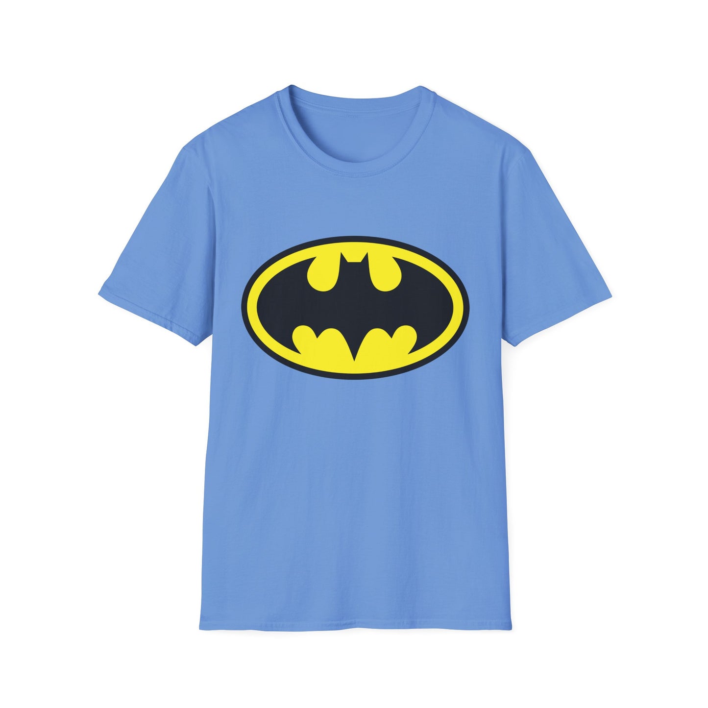Batman Logo Unisex Softstyle T-Shirt | Fun Graphic Tee for Fans | Perfect Gift for Birthdays, Comic Con, Halloween