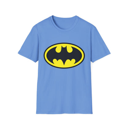 Batman Logo Unisex Softstyle T-Shirt | Fun Graphic Tee for Fans | Perfect Gift for Birthdays, Comic Con, Halloween