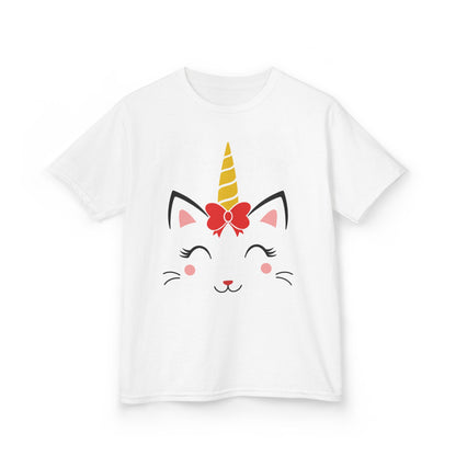 Cute Unicorn Kids Heavy Cotton Tee - Perfect for Birthdays and Everyday Fun!