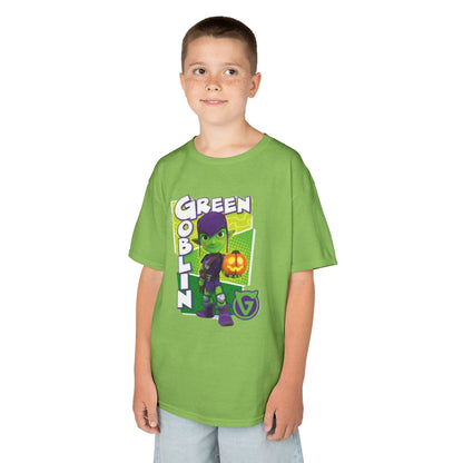 Kids Green Goblin Tee - Fun Halloween T-Shirt for Kids
