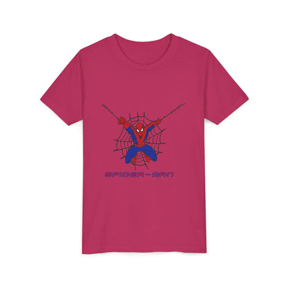 Spider-Man Youth Short Sleeve Tee - Fun Graphic Tee for Kids, Superhero Shirt, Birthday Gift, Comic Theme Apparel, Playtime Wear