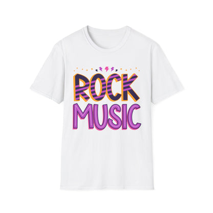 Rock Music Unisex Softstyle T-Shirt | Perfect for Concerts, Music Lovers, Gifts, Casual Wear, Festivals