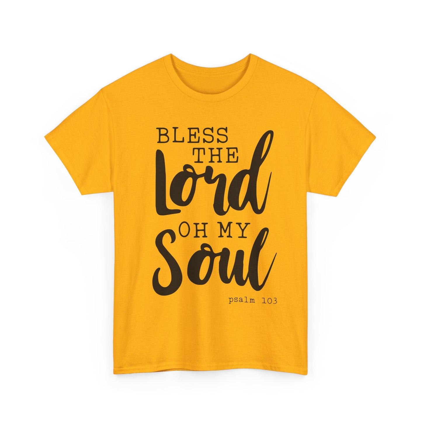 Bless the Lord Unisex Heavy Cotton Tee - Inspirational Christian Shirt