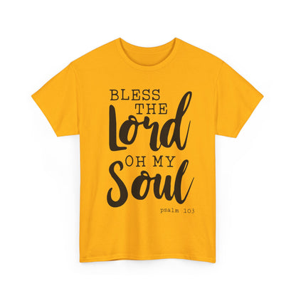 Bless the Lord Unisex Heavy Cotton Tee - Inspirational Christian Shirt