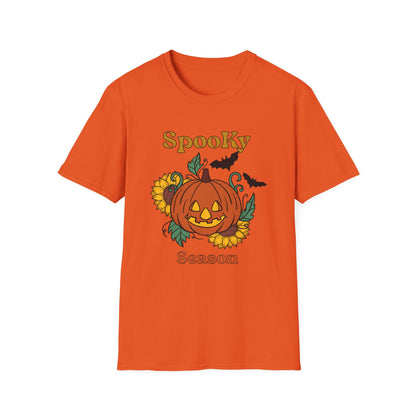 Spooky Season Unisex T-Shirt, Halloween Shirt, Pumpkin Tee, Fall Clothing, Festive Apparel