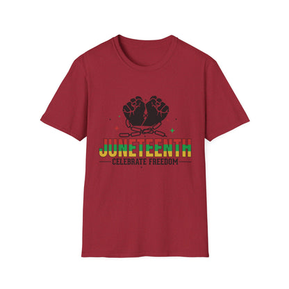 Juneteenth Freedom T-Shirt, Celebrate Freedom Tee, Unisex Graphic Shirt, African American History Apparel, Souvenir Gift for Juneteenth