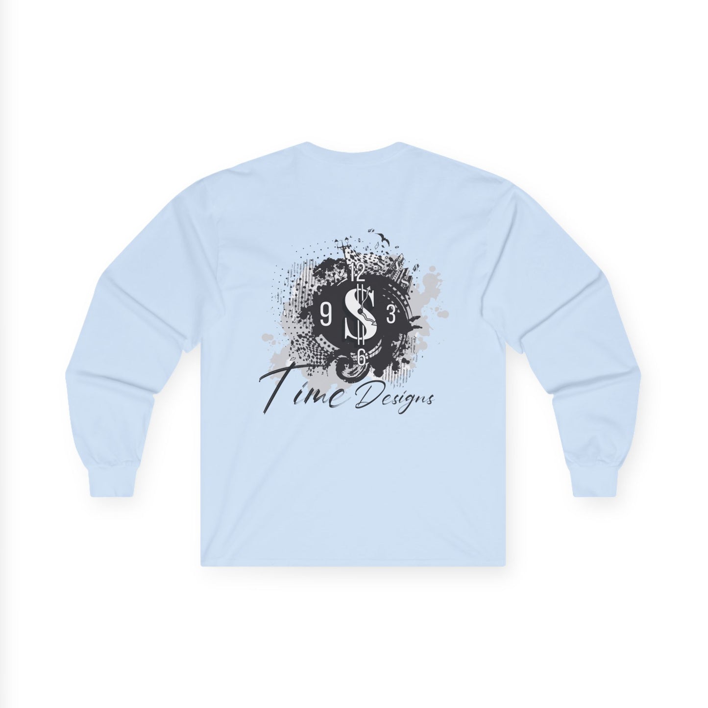 Artistic Unisex Long Sleeve Tee with Unique Design
