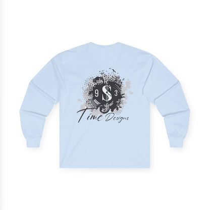Artistic Unisex Long Sleeve Tee with Unique Design