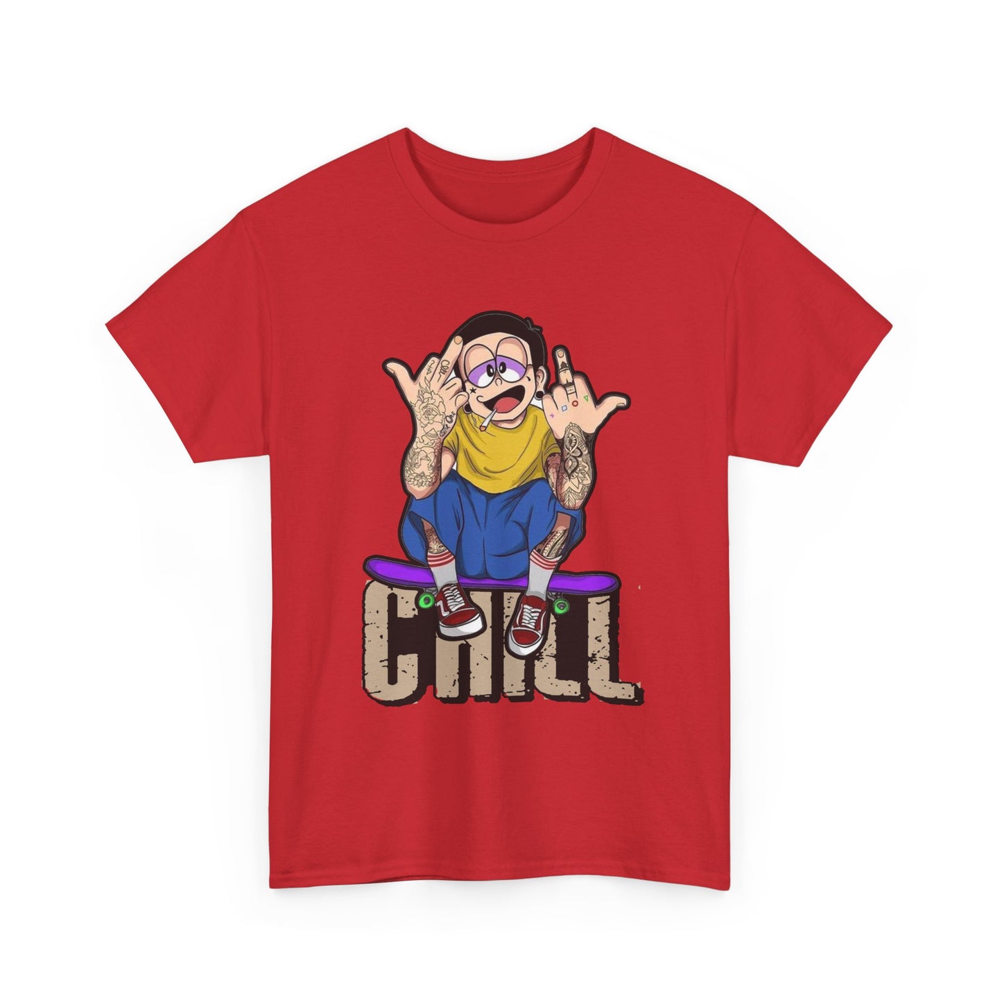 Chill Vibes Unisex Heavy Cotton Tee – Perfect for Relaxed Days