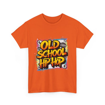 Old School Hip Hop Unisex Heavy Cotton Tee, Retro Streetwear Shirt, Gift for Music Lovers, Vintage Hip Hop Apparel, Cool Graphic Tee
