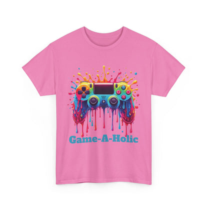 Game-A-Holic Unisex Heavy Cotton Tee - Perfect Gift for Gamers