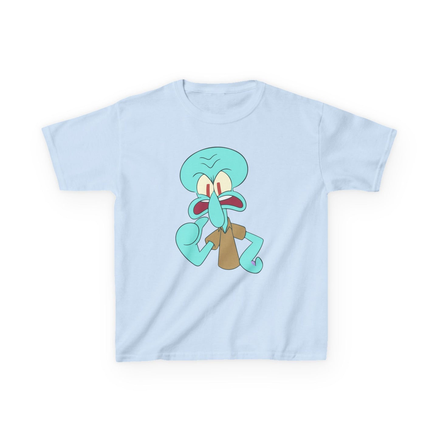 Squidward Kids T-Shirt, Fun Cartoon Tee, Gift for Kids, Summer Wear, Back to School, Birthday Gift, Playful Tee