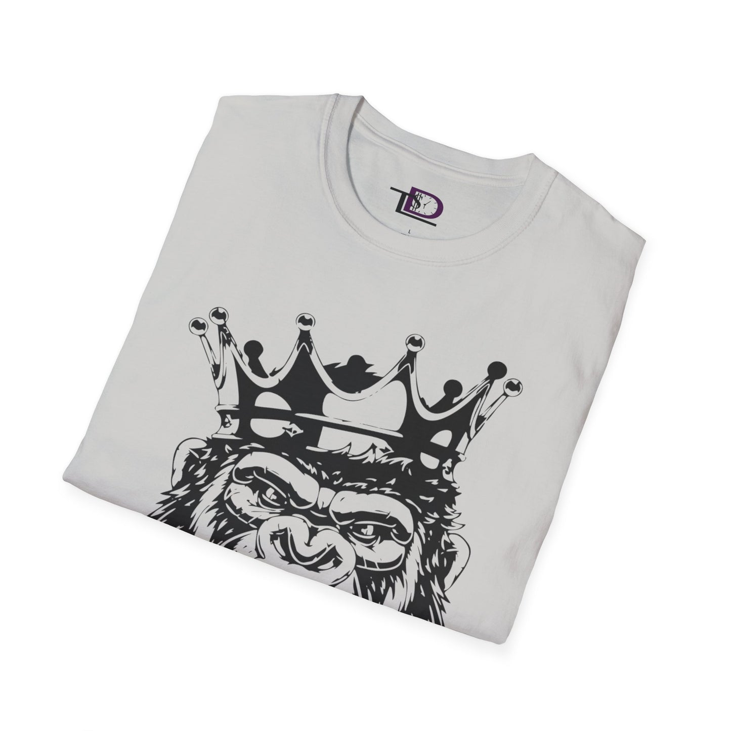 King Status Gorilla T-Shirt | Unisex Softstyle Tee for Casual Wear