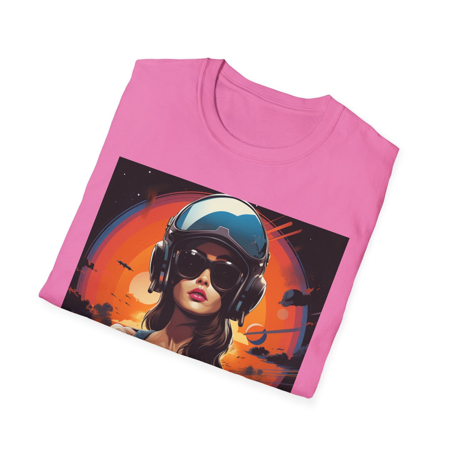 Cosmic Adventure Unisex Softstyle T-Shirt - Retro Space Graphic Tee