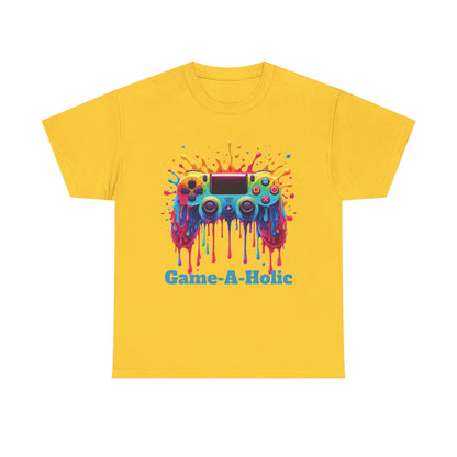 Game-A-Holic Unisex Heavy Cotton Tee - Perfect Gift for Gamers