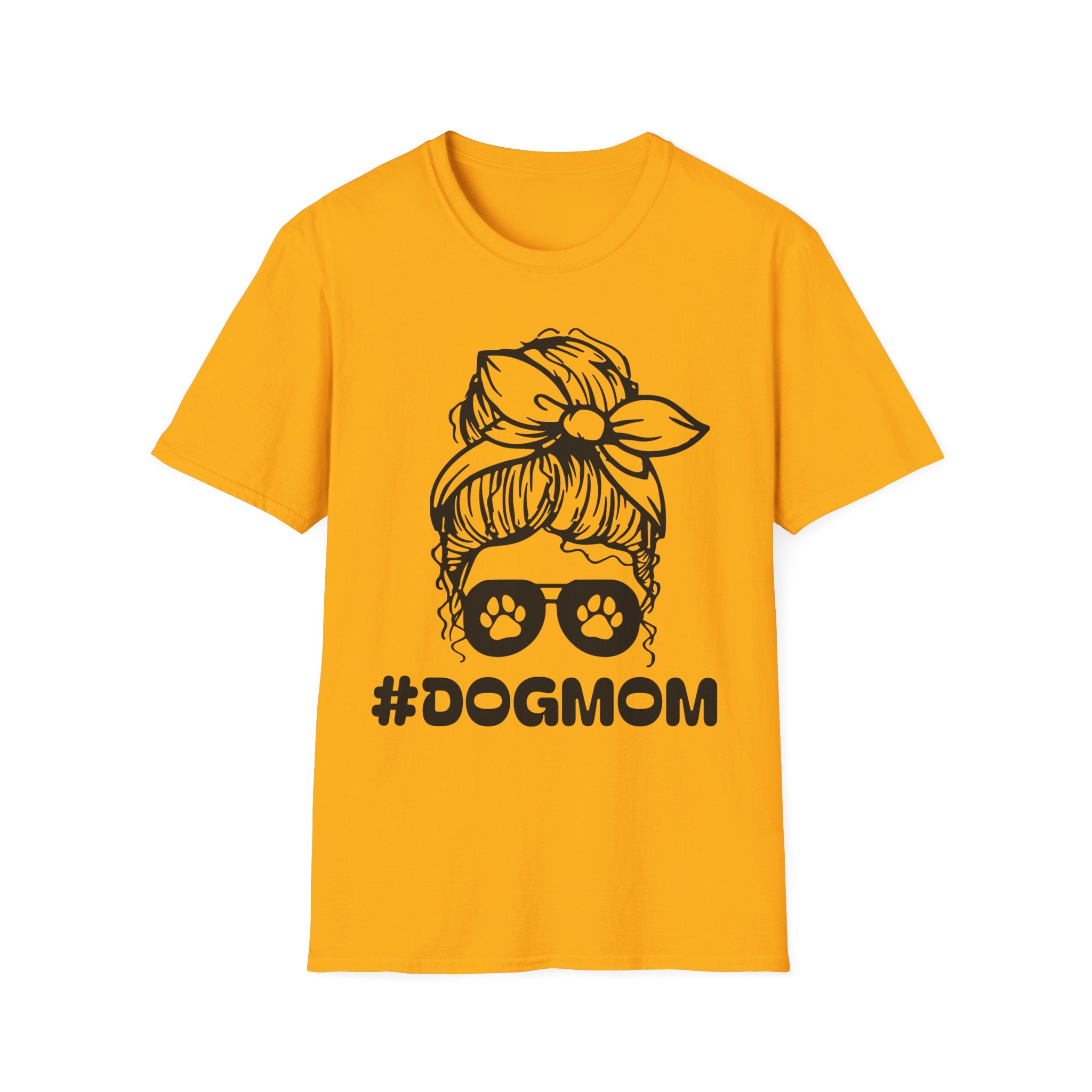 #DogMom Unisex Softstyle T-Shirt - Perfect Gift for Pet Lovers