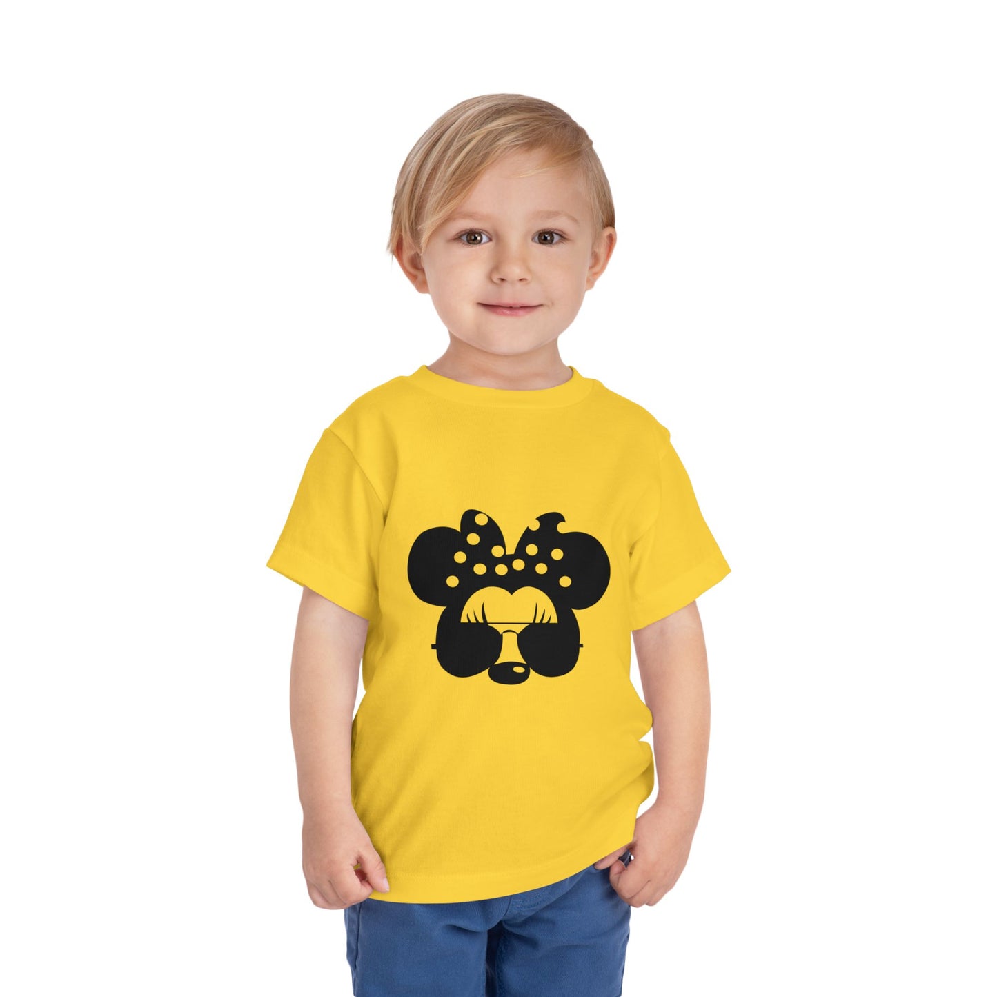 Cute Toddler Tee with Sunglasses Minnie Design, Kids Fashion, Summer Outfit, Birthday Gift, Playdate Shirt