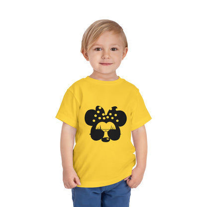 Cute Toddler Tee with Sunglasses Minnie Design, Kids Fashion, Summer Outfit, Birthday Gift, Playdate Shirt